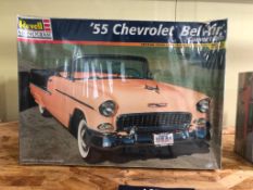 Sealed Revell Monogram '55 Chevrolet Bel Air Convertible 1/25 Scale Model