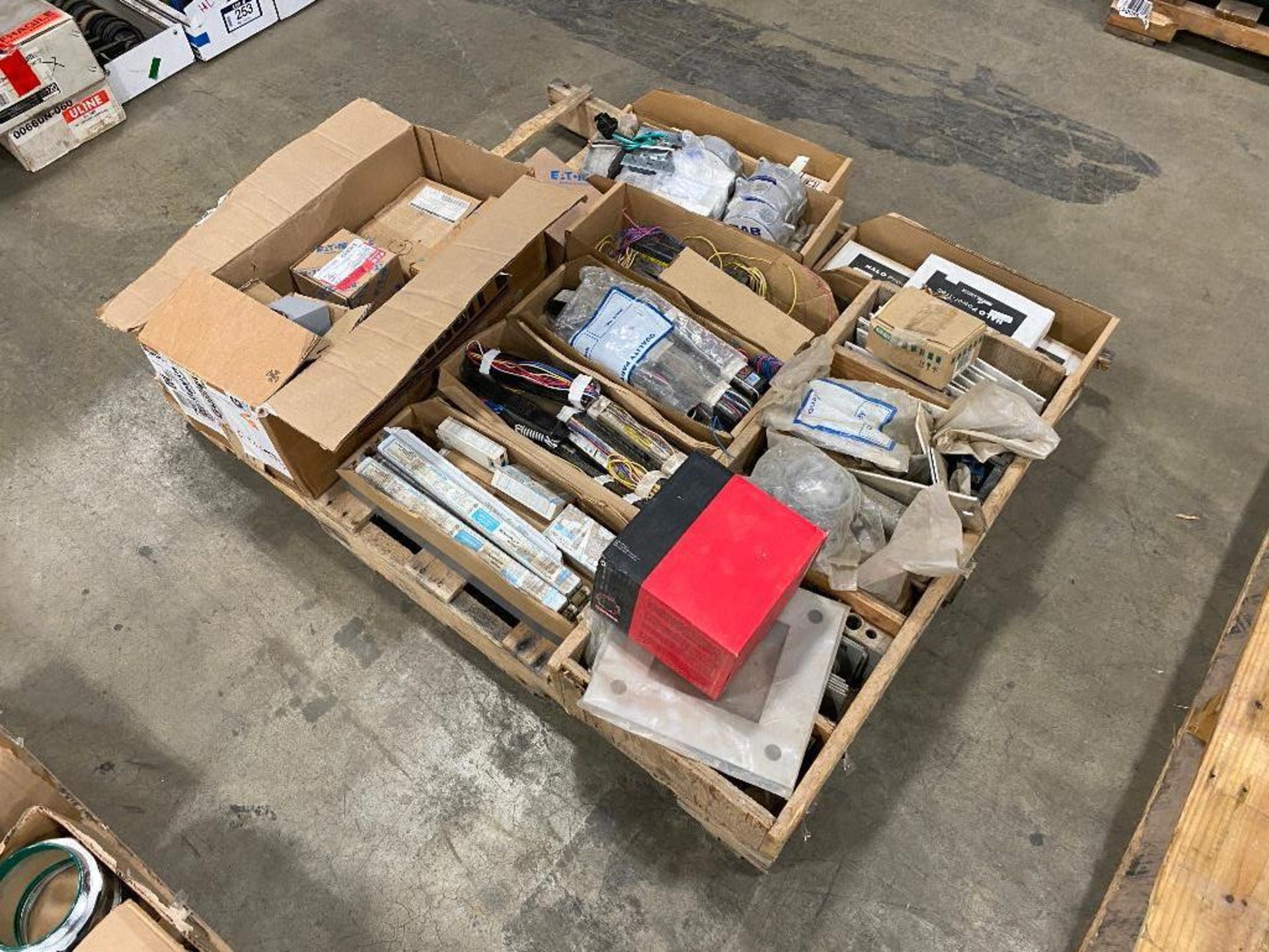 Pallet of Asst. Lighting Ballasts, Electrical Components, etc.