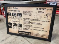 Eaton Fuller 18-Speed Framed Sign