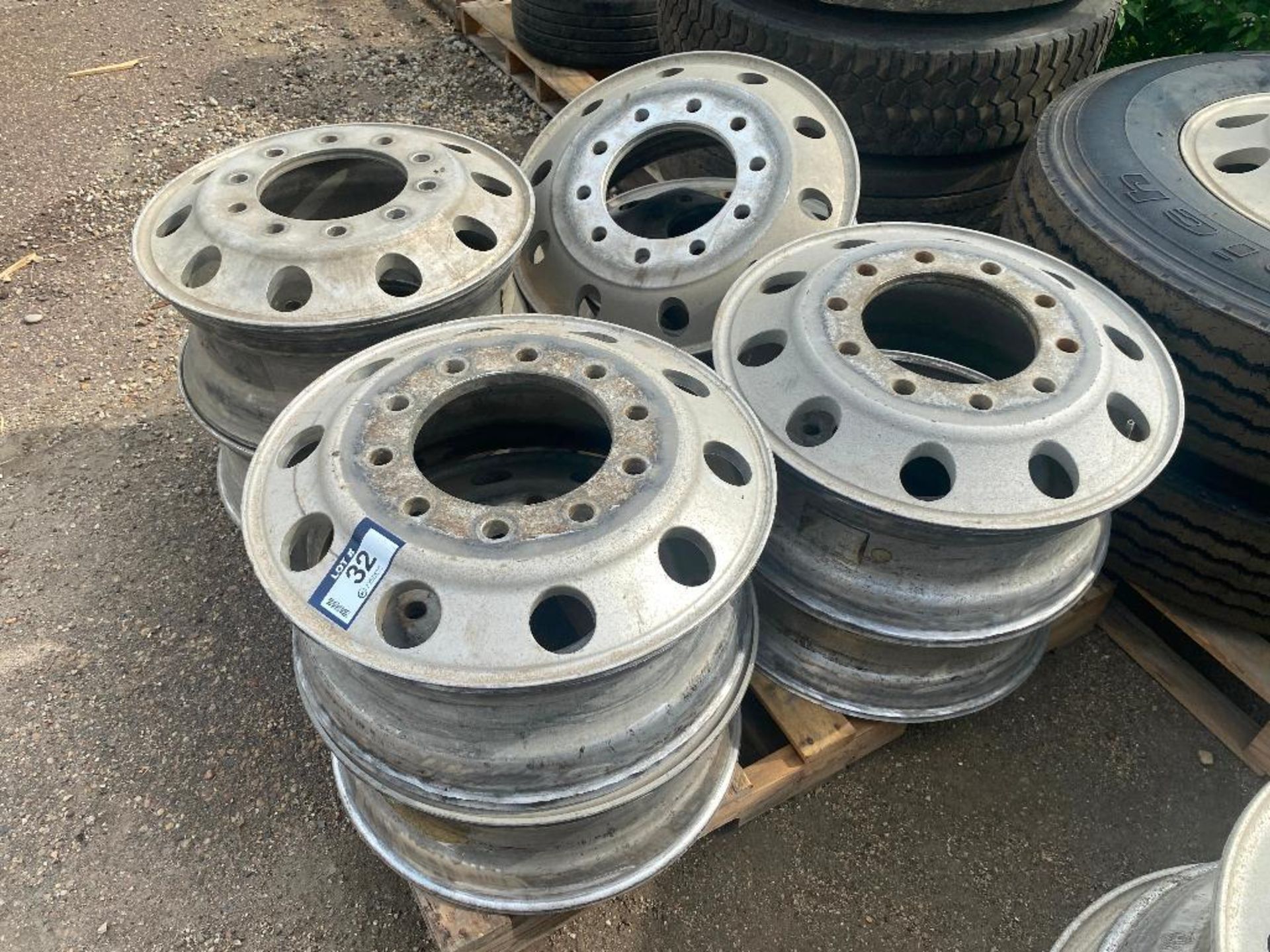 Lot of (8) Asst. Truck Rims