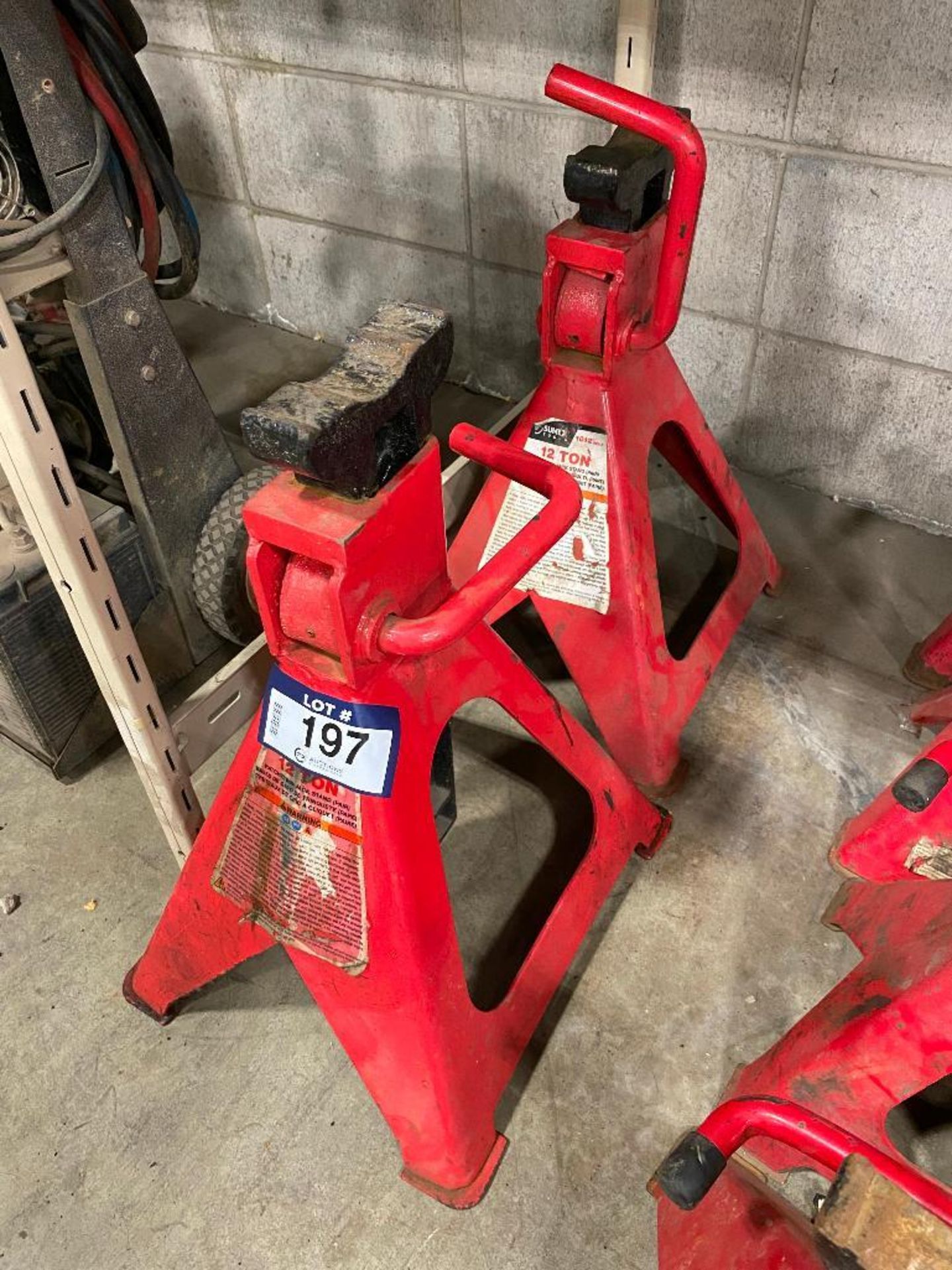 Lot of (2) 12-Ton Jack Stands