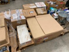 Pallet of Asst. Enclosures, Tape Dispenser, EMT Connectors, etc.