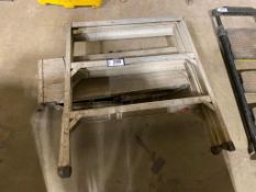 Lot of (1) Sturdy Ladder Step Stool and (1) Work Platform