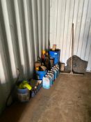 Lot of Asst. Windshield Wiper Fluid, Corner Guards, Banner Signs, etc.