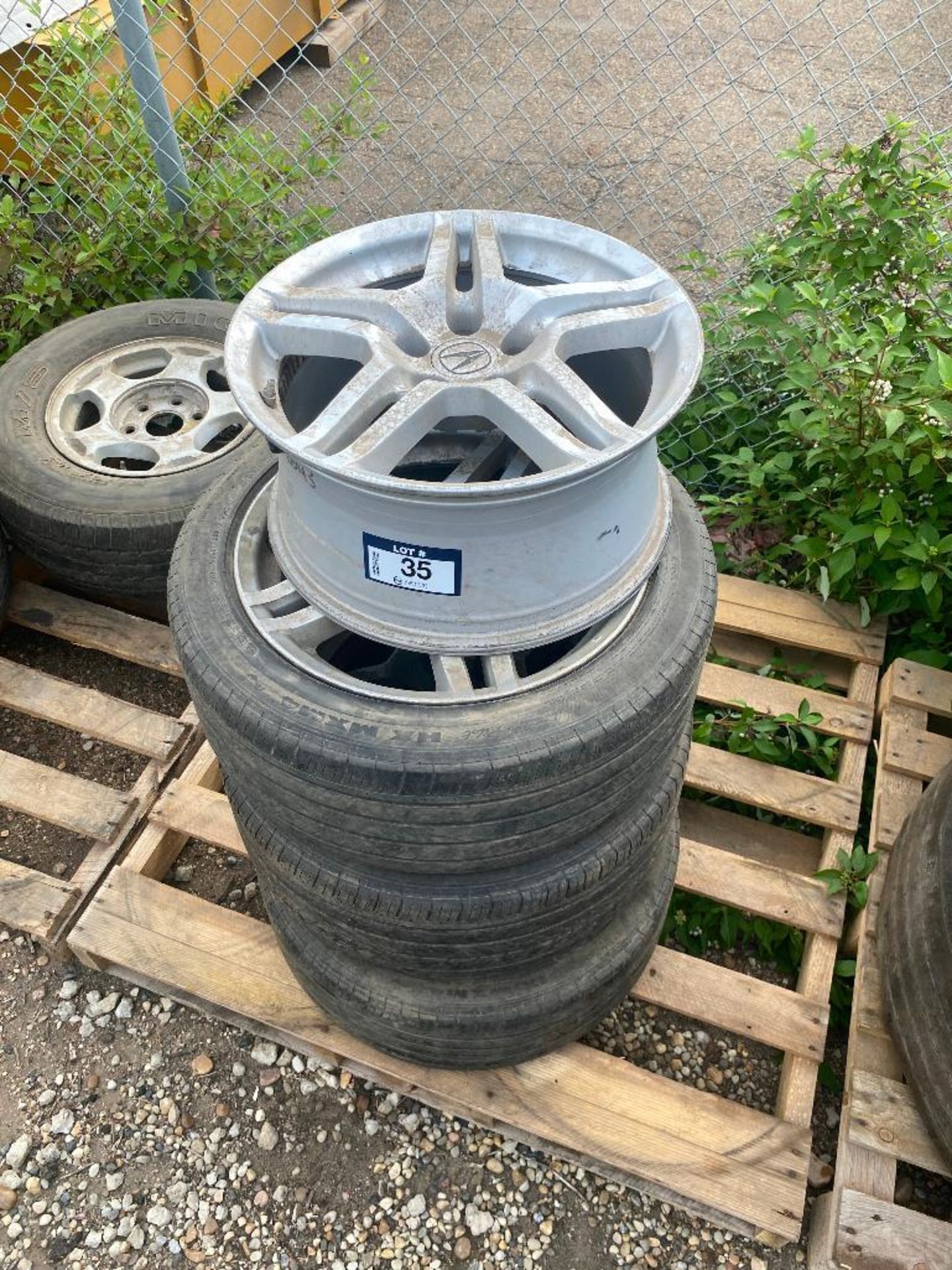 Lot of (4) Acura Rims w/ (3) Tires