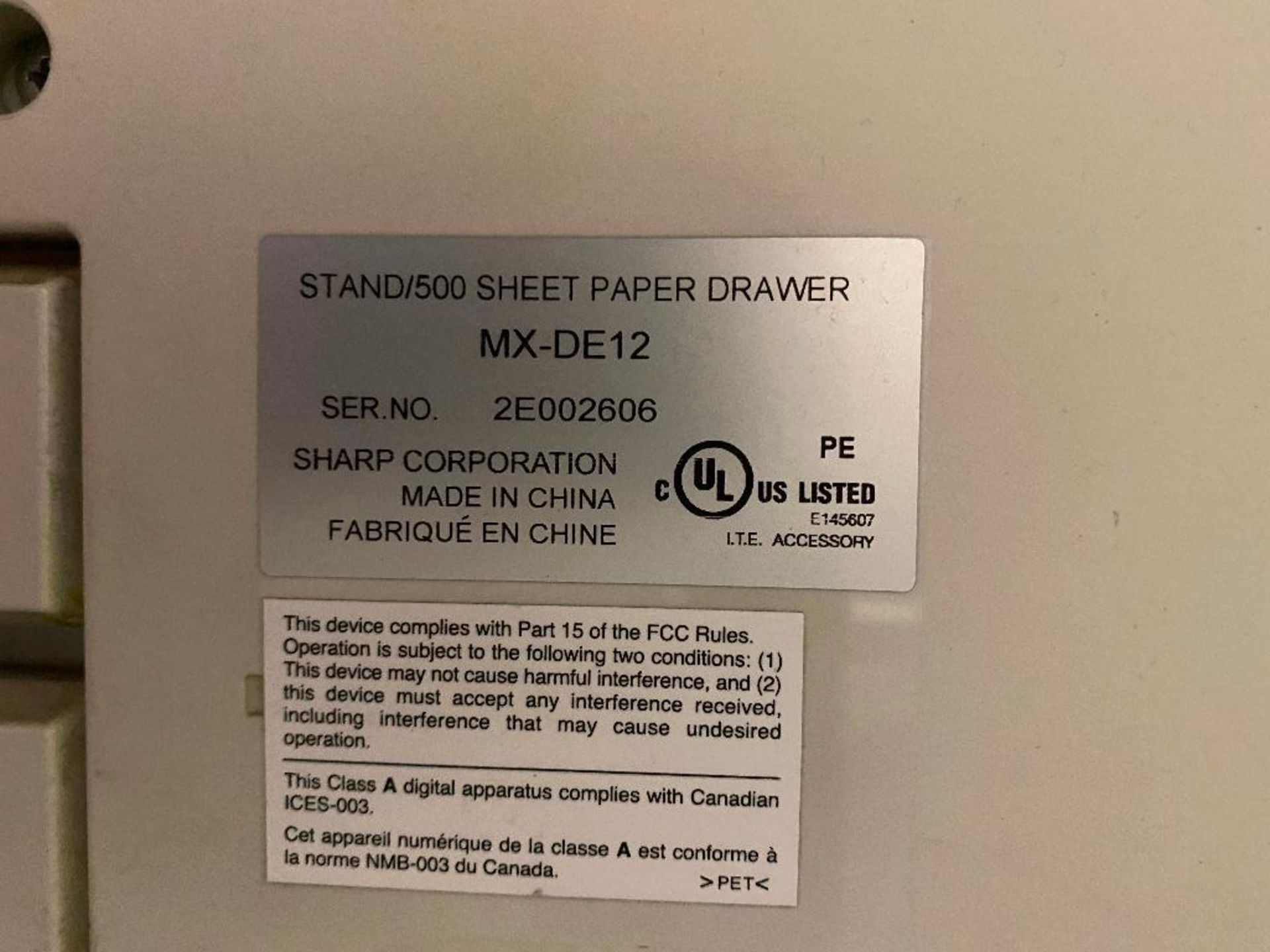 Sharp MX-2610N Printer/Copier - Image 3 of 3