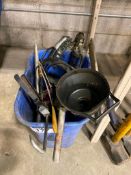Lot of Grease Guns, Funnels, Filter Wrenches, etc.