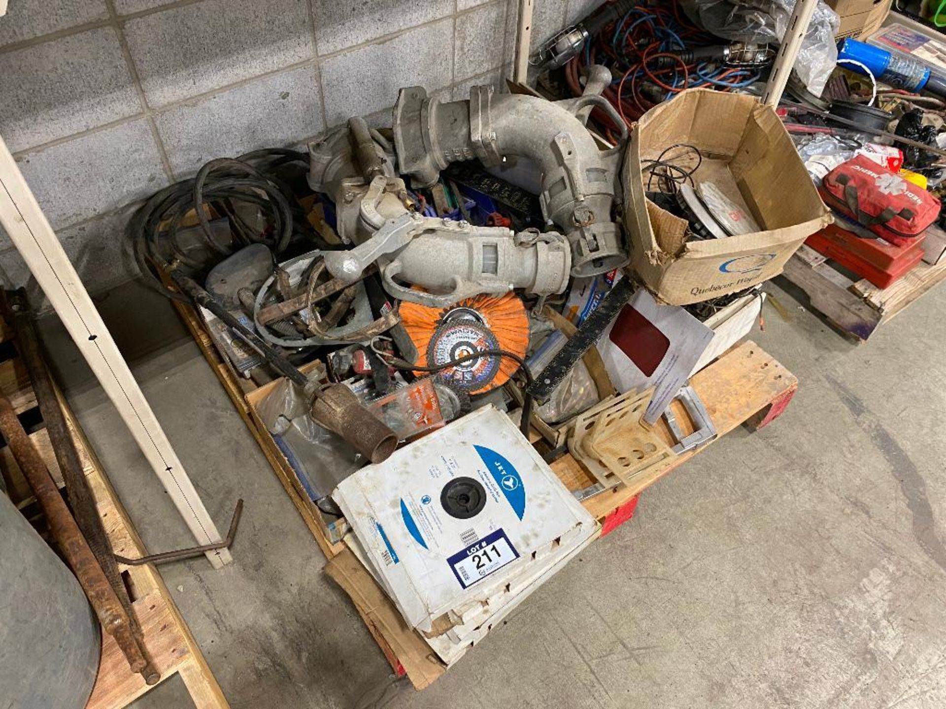 Pallet of Asst. Including Tiger Torch, Cam Fittings, Parts, etc.