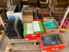 Pallet of Asst. Office Supplies including Paper, File Organizers, etc.