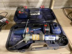 Lincoln Battery Powered Grease Gun w/ Charger, (2) Batteries etc.