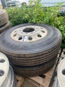 Lot of (2) 11R24.5 Tires