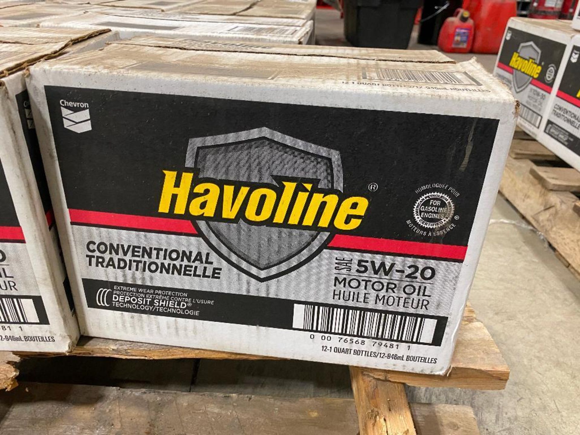 Pallet of (12) Cases of Havoline 5W-20 Motor Oil 12X1Qt - Image 4 of 4