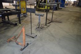 Lot of 3 Roller Stands and 2 Stands.