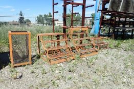 Lot of (4) Shop Built Staircases and Storage Bin.