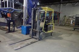 Hyster E60XM Electric 6,000lbs Capacity Forklift. SN F108V15584W. **NOTE: REQUIRES BATTERY**