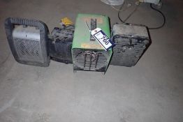 Lot of 4 Portable Electric Heaters.