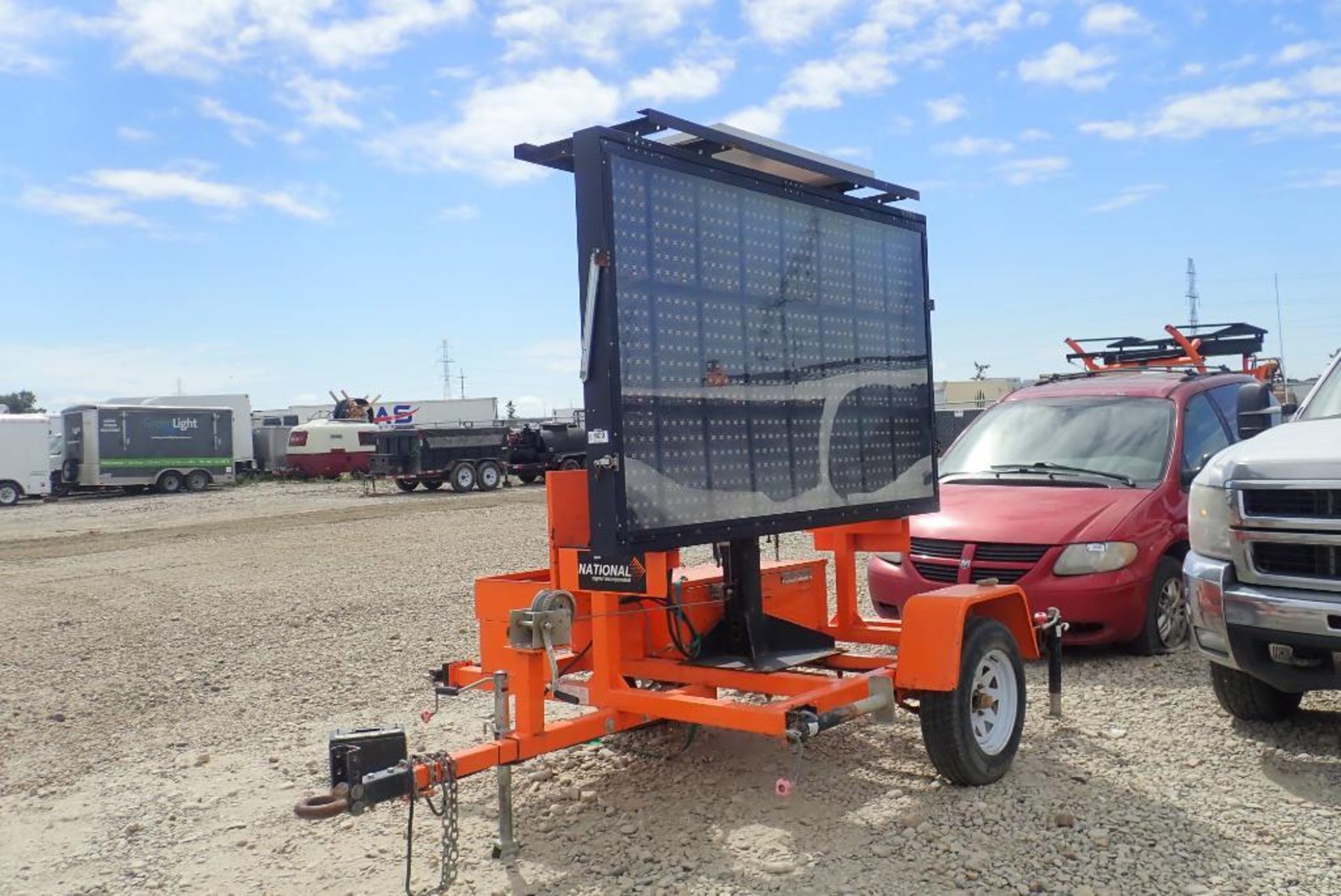 2018 National Signal Inc. Sunray Version 3 480 Single Axle Trailer Mounted Variable Message Sign. - Image 2 of 11