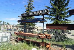 Single Sided Cantilever Rack w/Back Fence.