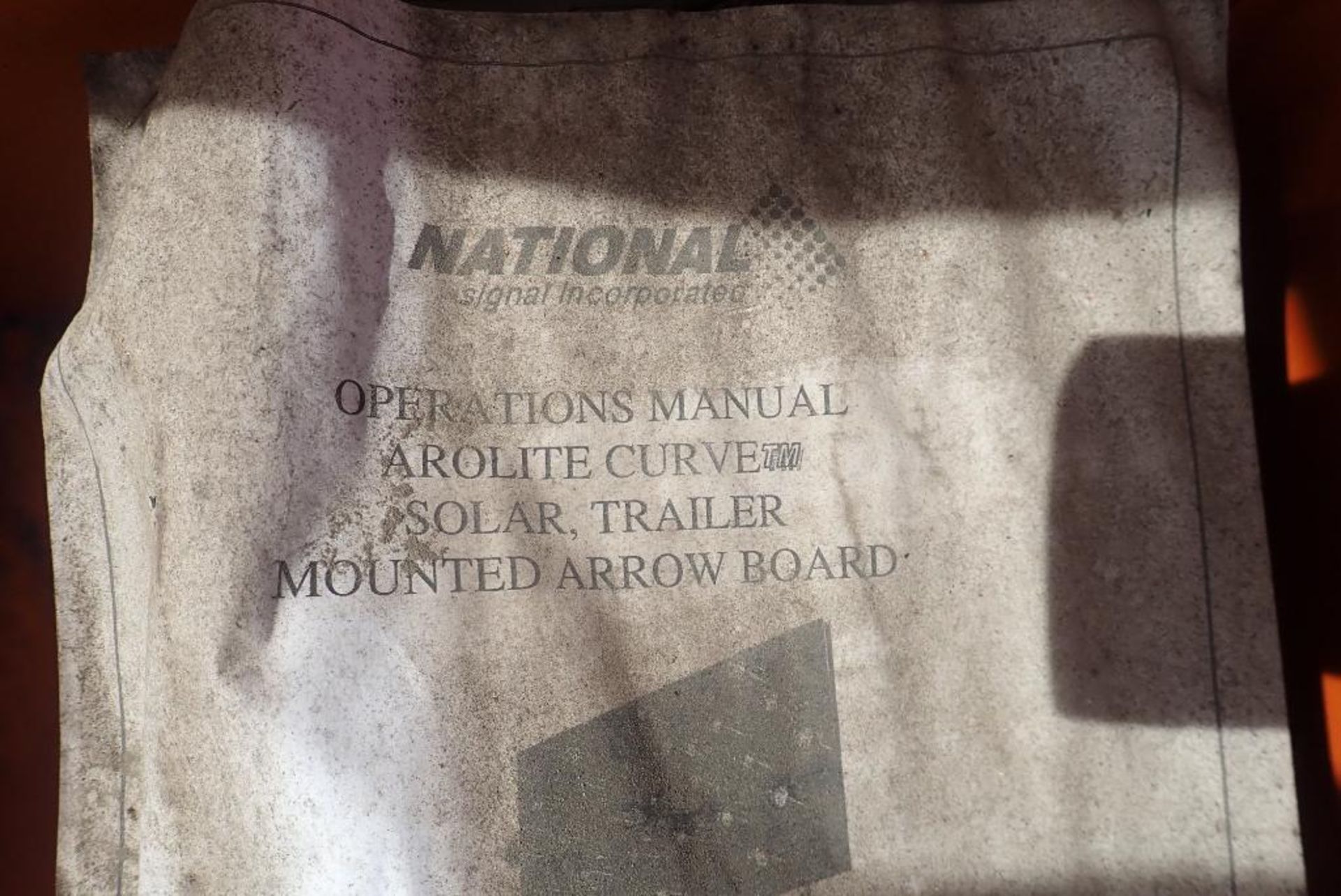 2018 National Signal Inc. Arolite Curve Solar Powered Single Axle Trailer Mounted Arrow Board. - Image 5 of 7