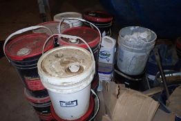 Pallet of Asst. Oil, Paint, Transmission Fluid, etc.