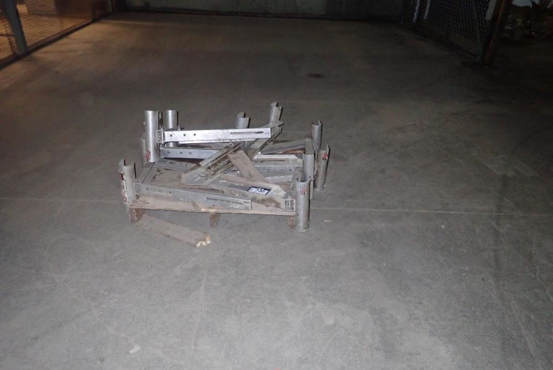 Lot of (5) Approx. 2'x16' Scaffolding Walkways and Pallet of Platform Clamps. - Image 3 of 3