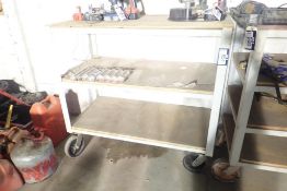 Mobile 3-tier 2'x4'Shop Cart.