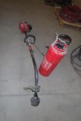 Lot of White Co. Sprayer and TroyBilt EB21EC Gas Weed Wacker.