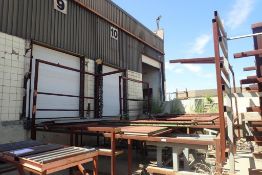 Steel Work Station w/Roller Conveyors.