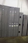 Exchange Master 8-door Employee Locker Bank-NOTE: ONE DOOR DAMAGED.