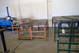 Lot of (3) 28" Roller Conveyor Tables-Approx. 30 Linear Ft.