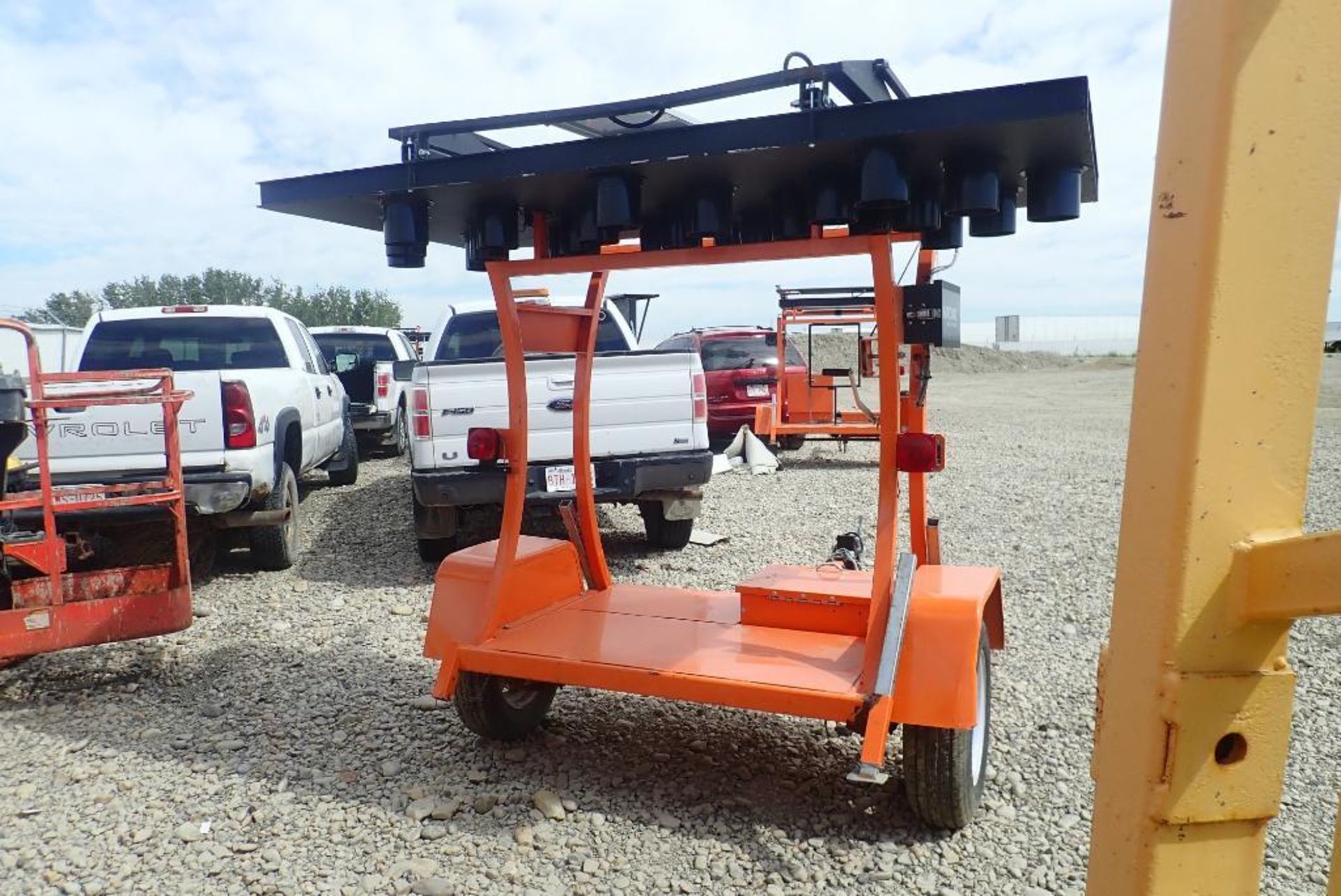 2018 National Signal Inc. Arolite Curve Solar Powered Single Axle Trailer Mounted Arrow Board. - Image 2 of 7