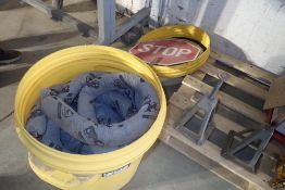 Lot of Spill Kit and 3 Directional Signs.