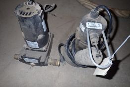 Lot of 2 Submersible Pumps.
