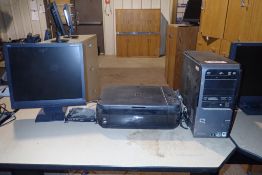 Lot of Compaq Desktop Computer, Canon Pixma MP280 Printer and NEC Monitor- *NOTE: NO PASSWORDS*