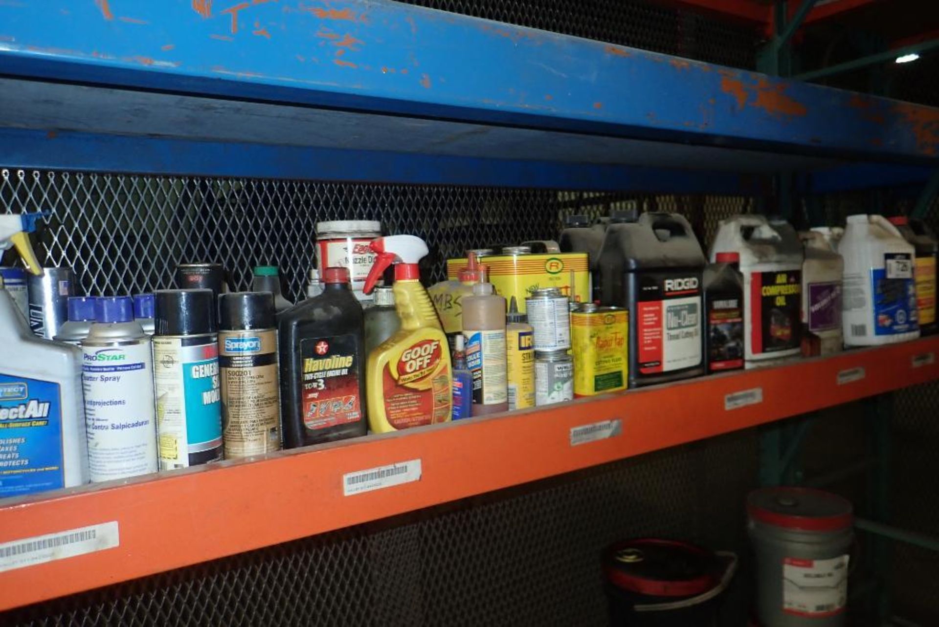 Lot of Asst. Shop Fluid including Oil, Antifreeze, Cutting Oil, Adhesive, etc. - Image 3 of 6