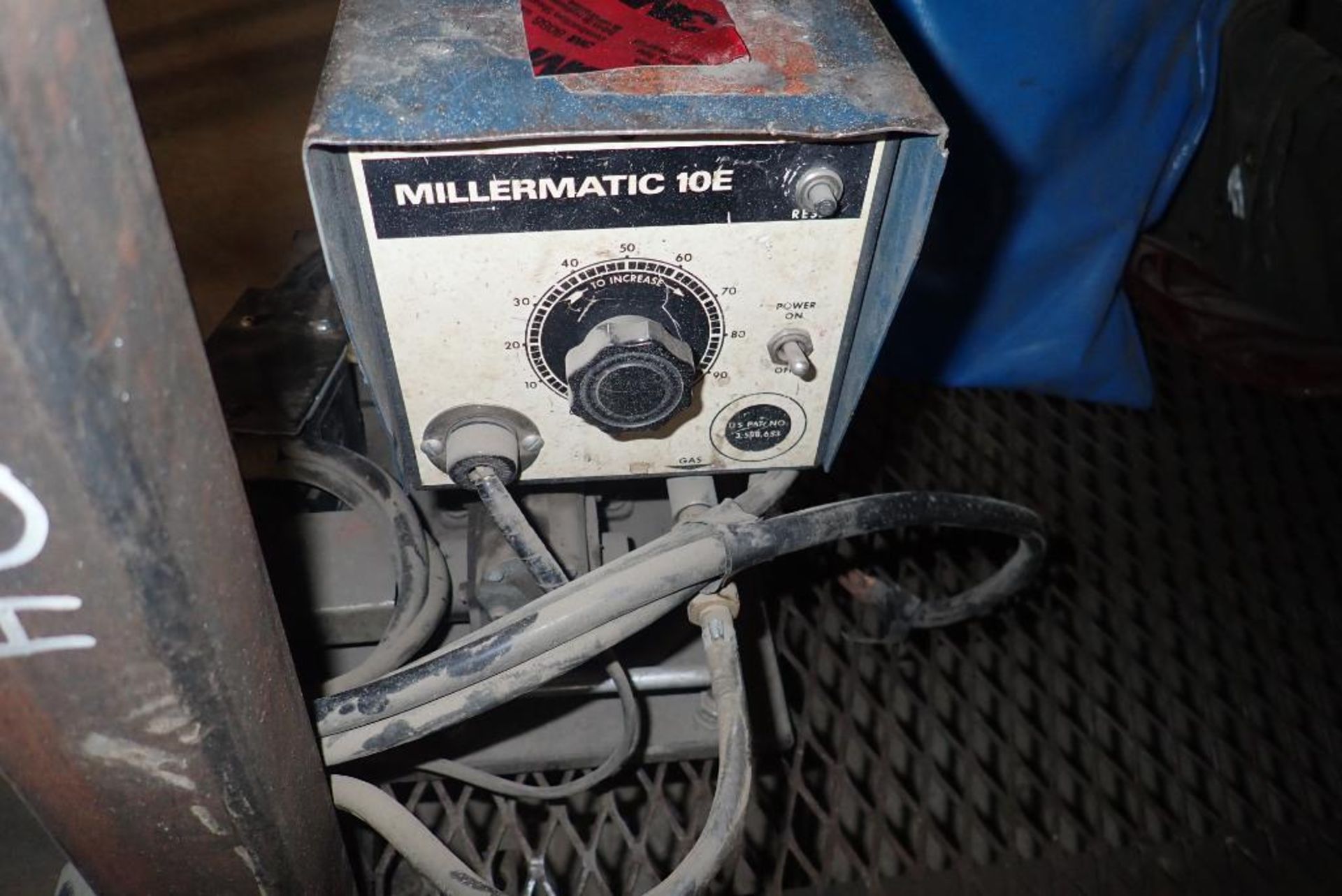 Lot of Miller Millermatic 10E Wire Feeder, Asst. Welding Stick, Coil, Helmets, Stingers, etc. - Image 3 of 8