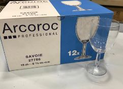 6.7OZ/190ML SAVOIE WINE GLASSES, ARCOROC 27786 - CASE OF 12 - NEW