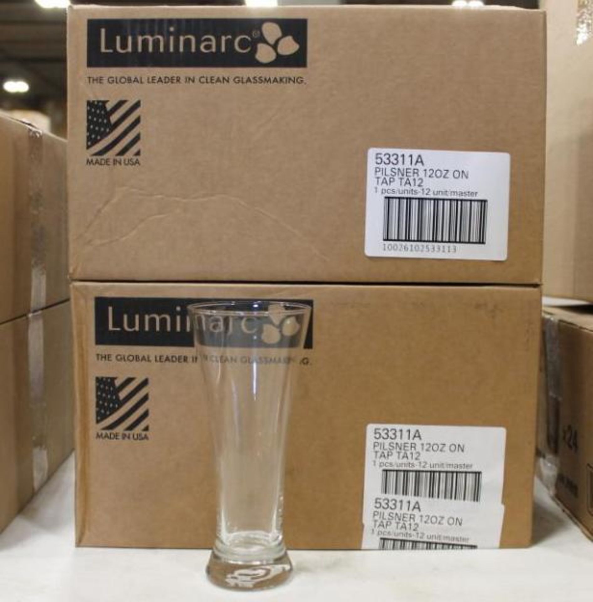 12OZ/355ML PILSNER GLASSES - 2 CASES, LUMINARC 53311 - NEW - Image 3 of 3