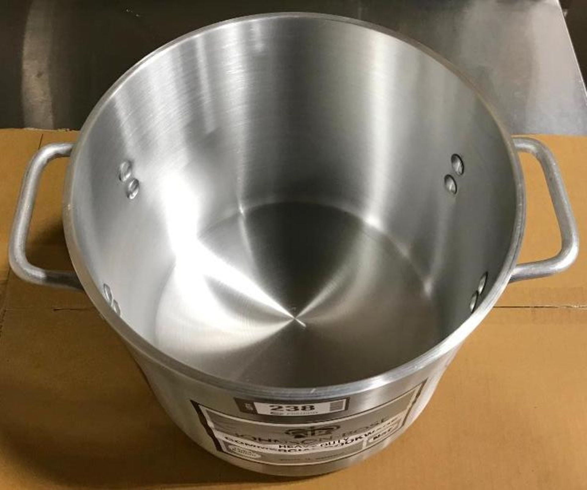 12QT HEAVY DUTY ALUMINUM STOCK POT, JOHNSON ROSE 65712 - NEW - Image 4 of 4