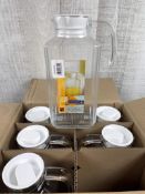 1.7L BORMIOLI ROCCO QUADRA JUGS - LOT OF 6