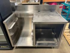 CUSTOM STAINLESS STEEL CABINET WITH DISH TRAY HOLDER