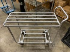 GREY STEEL 2 TIER STOCKING CART