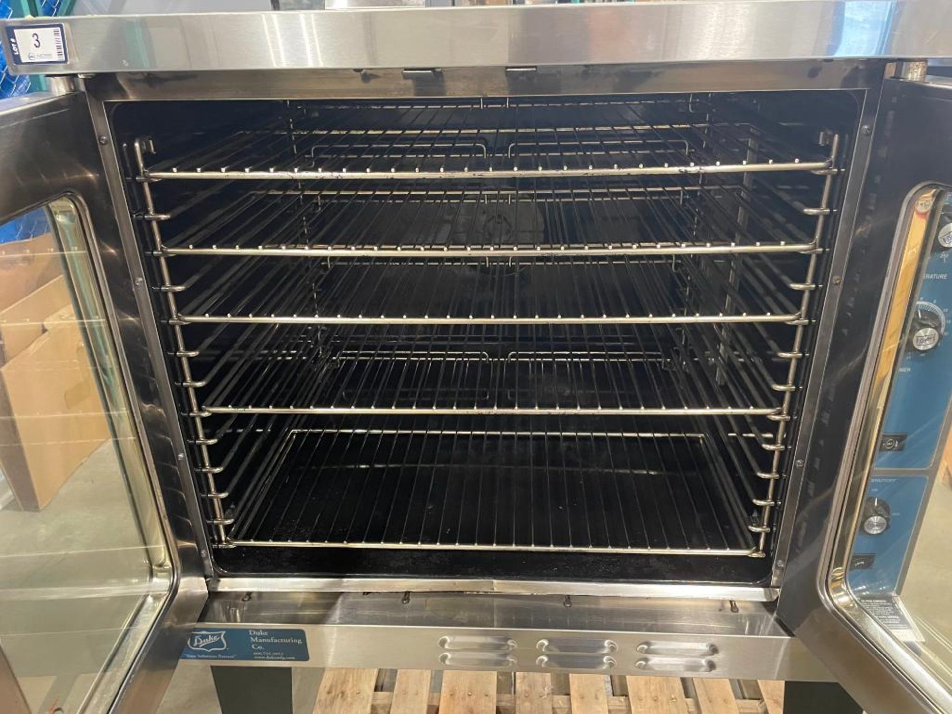 DUKE E101-GV SINGLE FULL SIZE NATURAL GAS CONVECTION OVEN - Image 5 of 12