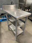 16" STAINLESS STEEL WORK TABLE