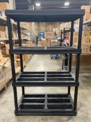 4 TIER PLASTIC SHELVING UNIT