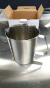 1500ML HEAVY DUTY STAINLESS GRADUATED MEASURE - NEW