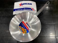 8" COMMERCIAL GRADE ALUMINUM FRY PAN, OMCAN 43330 - NEW