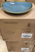 2 CASES OF TERRASTONE 11" BLUE PLATE- 12/CASE, ARCOROC – NEW