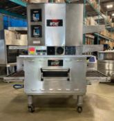 MIDDLEBY MARSHALL PS636G GAS CONVEYOR PIZZA OVEN WITH CTX DZ33 ELECTRIC DOUBLE CONVEYOR PIZZA OVEN
