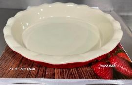 CUISINE COMPANY 11.5" PIE DISH, CERAMIC